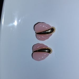 Winter pastel pink earrings